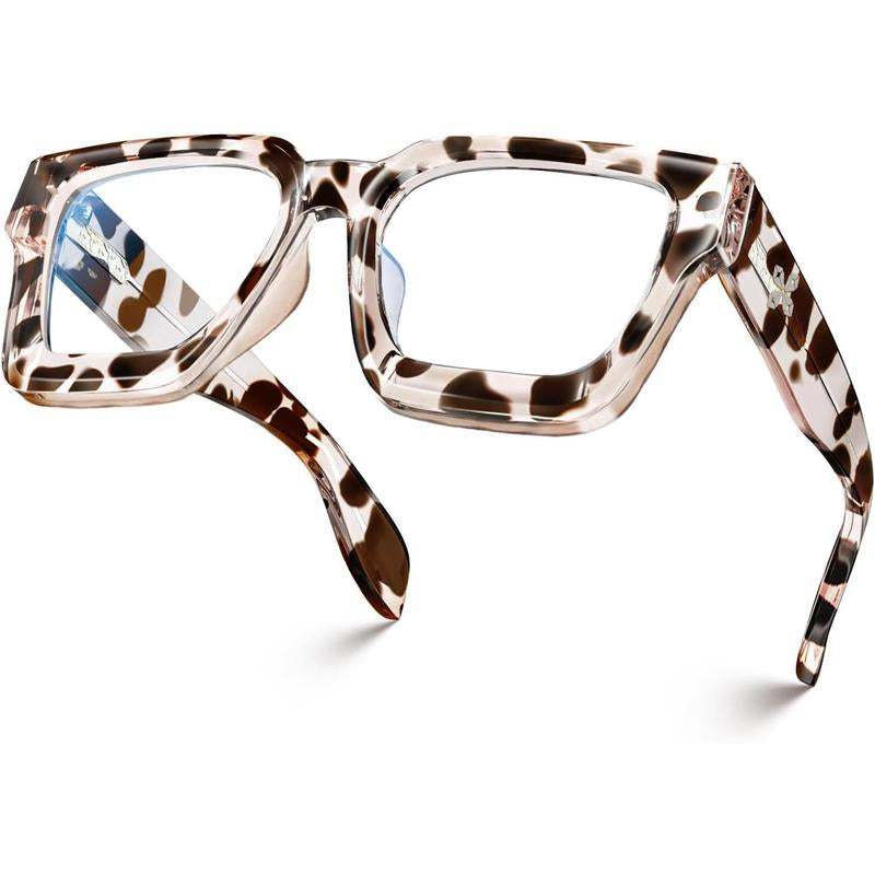 "Chic & Protected: VISOONE Blue Light Blocking Glasses 💙🕶️" Stay stylish and protected with these VISOONE blue light blocking glasses, featuring a trendy TR90 rectangle frame and a chic preppy look. ✨💼