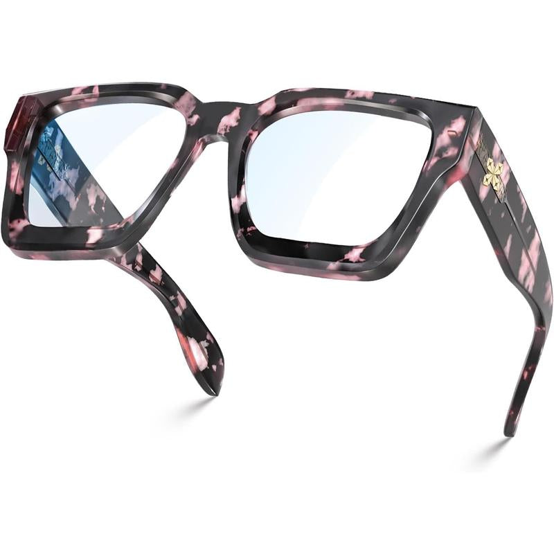 "Chic & Protected: VISOONE Blue Light Blocking Glasses 💙🕶️" Stay stylish and protected with these VISOONE blue light blocking glasses, featuring a trendy TR90 rectangle frame and a chic preppy look. ✨💼