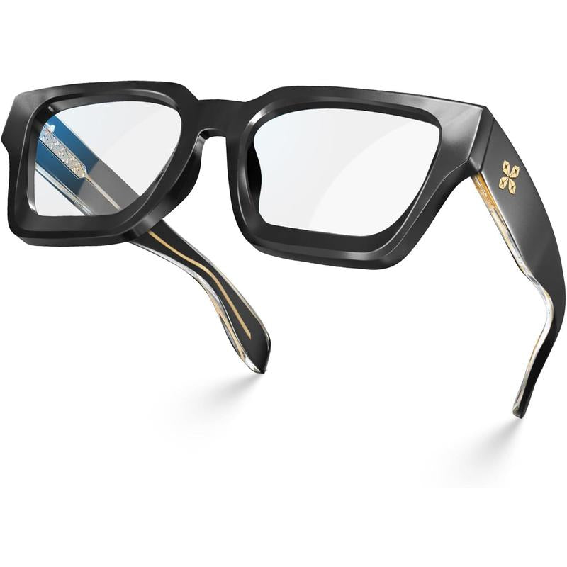 "Chic & Protected: VISOONE Blue Light Blocking Glasses 💙🕶️" Stay stylish and protected with these VISOONE blue light blocking glasses, featuring a trendy TR90 rectangle frame and a chic preppy look. ✨💼