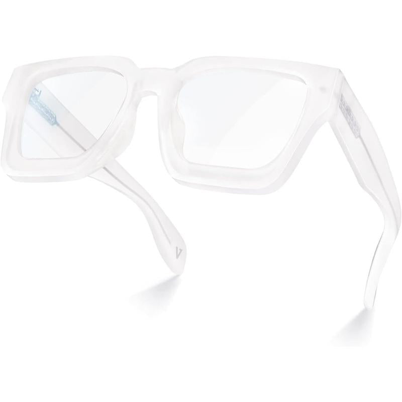 "Chic & Protected: VISOONE Blue Light Blocking Glasses 💙🕶️" Stay stylish and protected with these VISOONE blue light blocking glasses, featuring a trendy TR90 rectangle frame and a chic preppy look. ✨💼