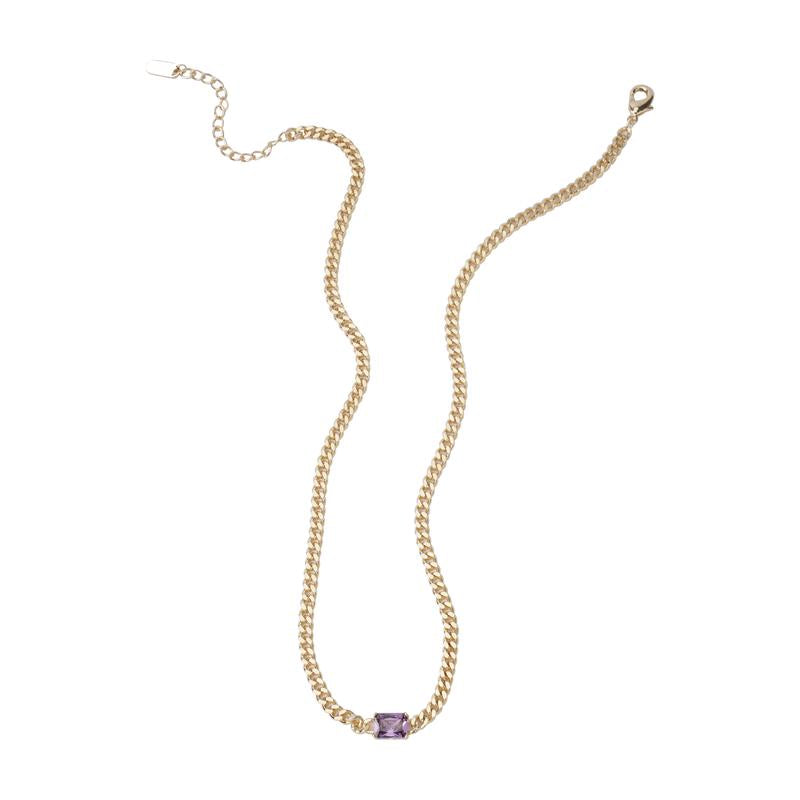 Luxurious Sparkle: 14K Gold Plated CZ Choker Necklace 🌟💎" Give the gift of luxury with this 14K gold-plated cubic zirconia choker, featuring a chic Cuban link design perfect for Mother’s Day. 💖✨