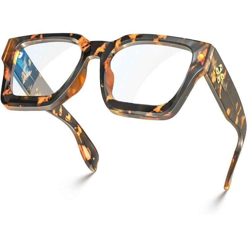 "Chic & Protected: VISOONE Blue Light Blocking Glasses 💙🕶️" Stay stylish and protected with these VISOONE blue light blocking glasses, featuring a trendy TR90 rectangle frame and a chic preppy look. ✨💼