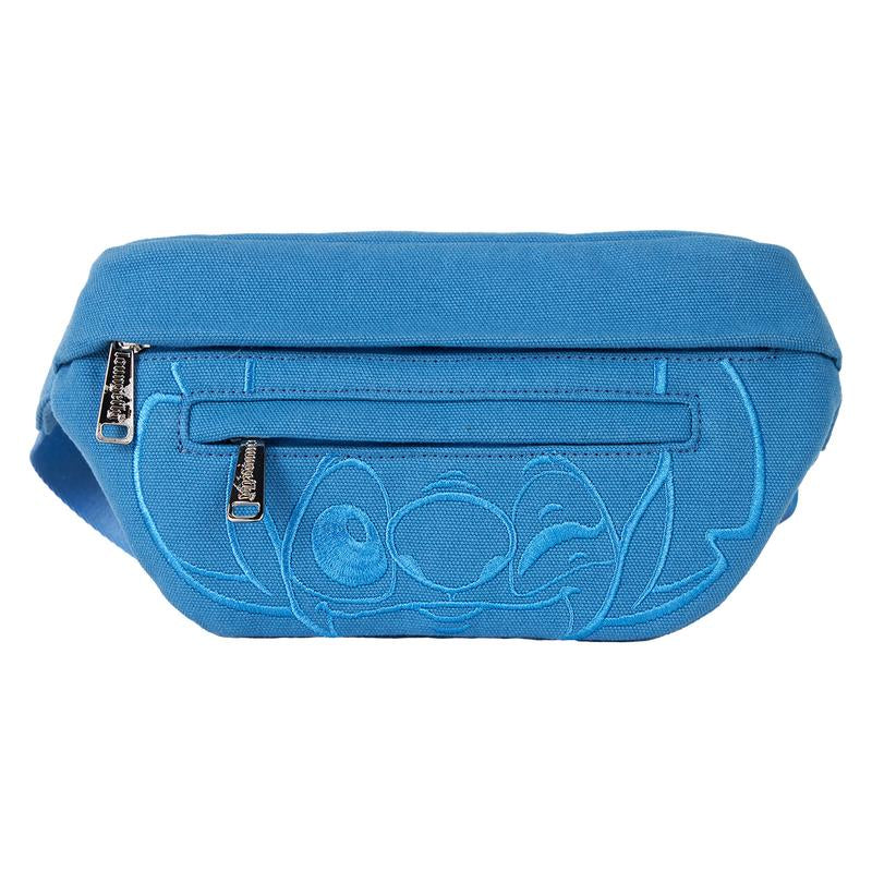 "Ohana Forever: Stitch Canvas Belt Bag with Coin Bag 💙🌸" Embrace the spirit of family with this Stitch canvas belt bag, featuring a functional coin bag and versatile design for on-the-go fashion. 🌟💫