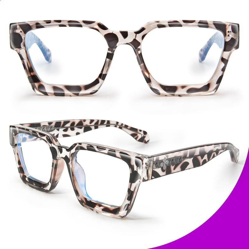 "Chic & Protected: VISOONE Blue Light Blocking Glasses 💙🕶️" Stay stylish and protected with these VISOONE blue light blocking glasses, featuring a trendy TR90 rectangle frame and a chic preppy look. ✨💼