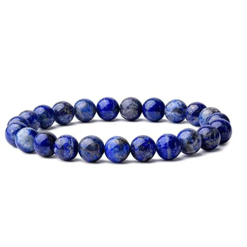 "Soul Connection: Lapis Lazuli Friendship Bracelet 💙✨" Strengthen your bond with this beautiful 8mm Lapis Lazuli beaded bracelet, perfect for kids, men, women, and couples seeking crystal healing. 🌟💎