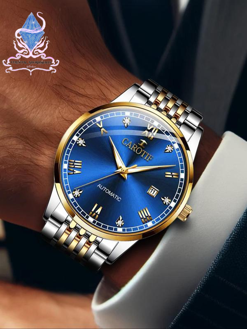 "Exquisite Elegance: Men’s Fashion Watch & Jewelry Set for Special Occasions 🎉💍" This stunning watch and jewelry set is the perfect all-match accessory, designed to add luxury to any party, business event, or daily outfit. 💼🎁