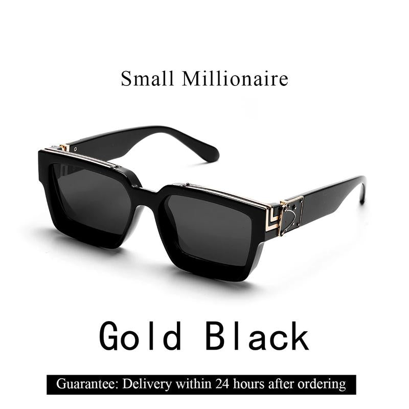 "Ultimate Luxury: Ruiao Retro Millionaire Shades 🕶️✨"  Step into 2025 with style and sophistication. These luxury black sunglasses from Ruiao feature a retro design for both men and women who demand the best. 💎🌟