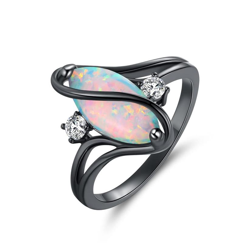 "Eternal Love: 1CT Rainbow Opal Mystic Ring 💎✨"  Celebrate your commitment with this stunning 1CT round-cut rainbow opal ring, designed for both women and men as a wedding, engagement, or promise ring. 🌈💖