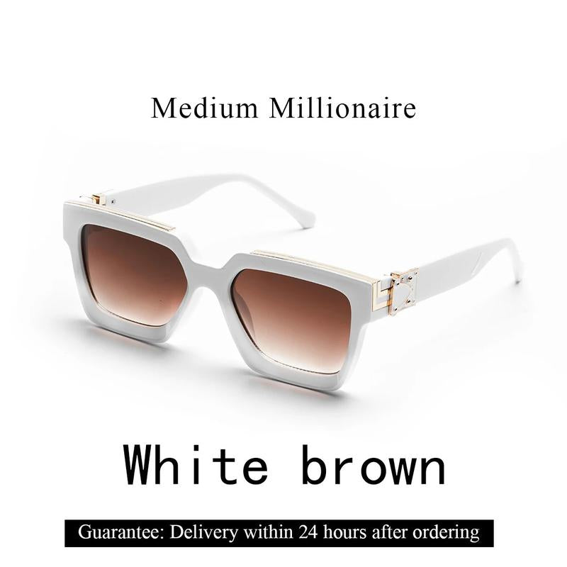 "Ultimate Luxury: Ruiao Retro Millionaire Shades 🕶️✨"  Step into 2025 with style and sophistication. These luxury black sunglasses from Ruiao feature a retro design for both men and women who demand the best. 💎🌟