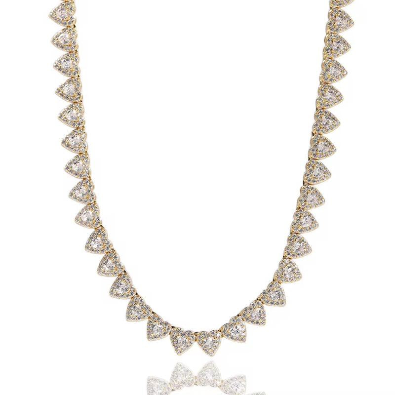 "Shine Bright: Aurora Heart Tennis Necklace 💖💫"  Let your heart shine with this elegant Aurora Heart tennis necklace, a perfect blend of romance and timeless style. ✨💎