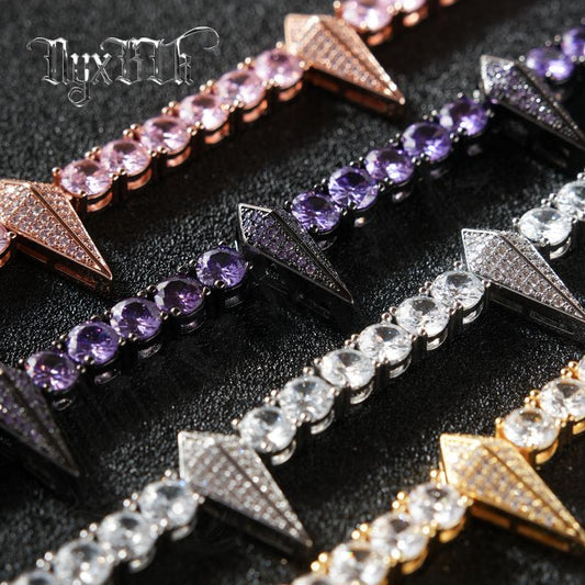 "King of Style: Black Panther Iced Out Bracelet 🖤💎"  Channel your inner strength with this bold Black Panther tennis bracelet, featuring premium CZ stones and a multi-color option for ultimate flair. 🔥👑