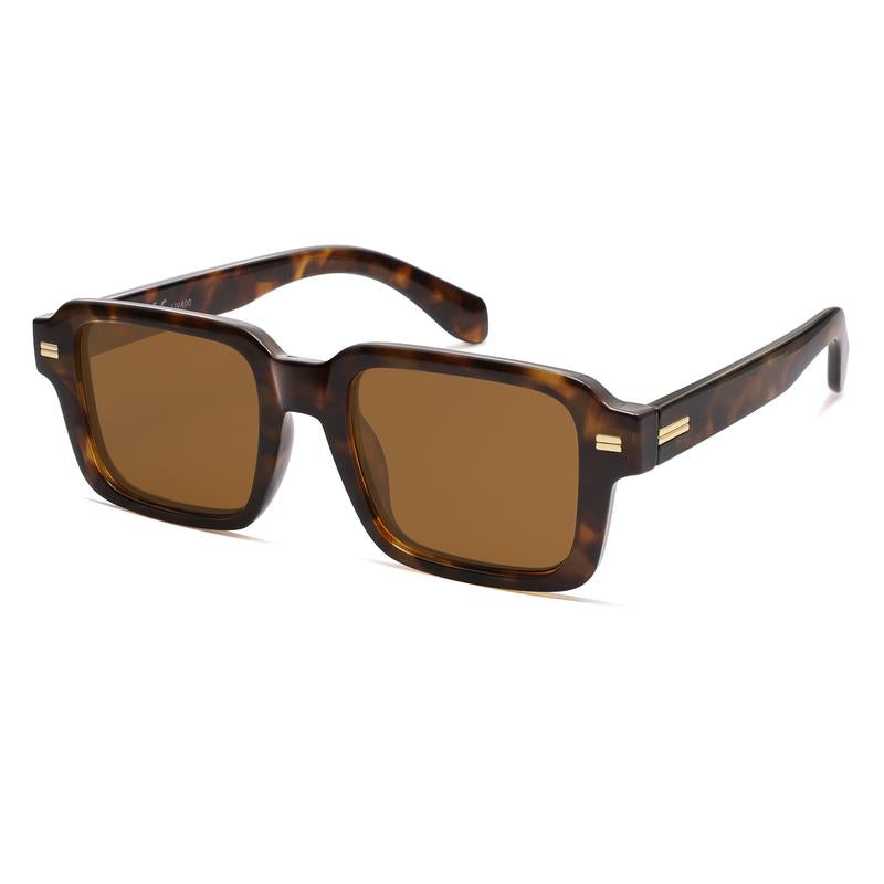 Classic Cool: SOJOS Retro Square Sunglasses 🖤🌞"  Embrace the vintage charm of these polarized square sunglasses, designed with a timeless 70s & 80s rectangle shape for ultimate sun protection. 🕶️✨