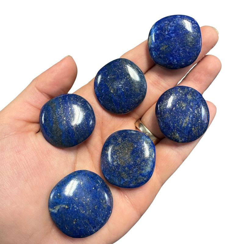 "Empower Your Energy: Natural Crystal Worry Stone 💎🌙"  This gemstone coin pocket stone helps promote healing and focus, making it the perfect mini accessory for peace and balance on the go. 🌸✨