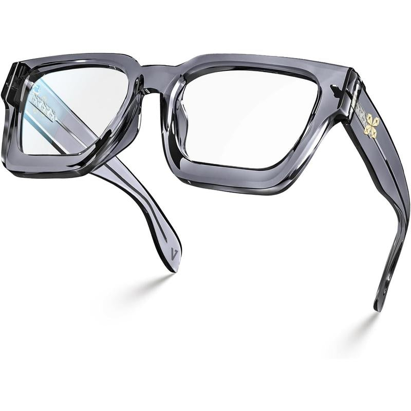 "Chic & Protected: VISOONE Blue Light Blocking Glasses 💙🕶️"  Stay stylish and protected with these VISOONE blue light blocking glasses, featuring a trendy TR90 rectangle frame and a chic preppy look. ✨💼