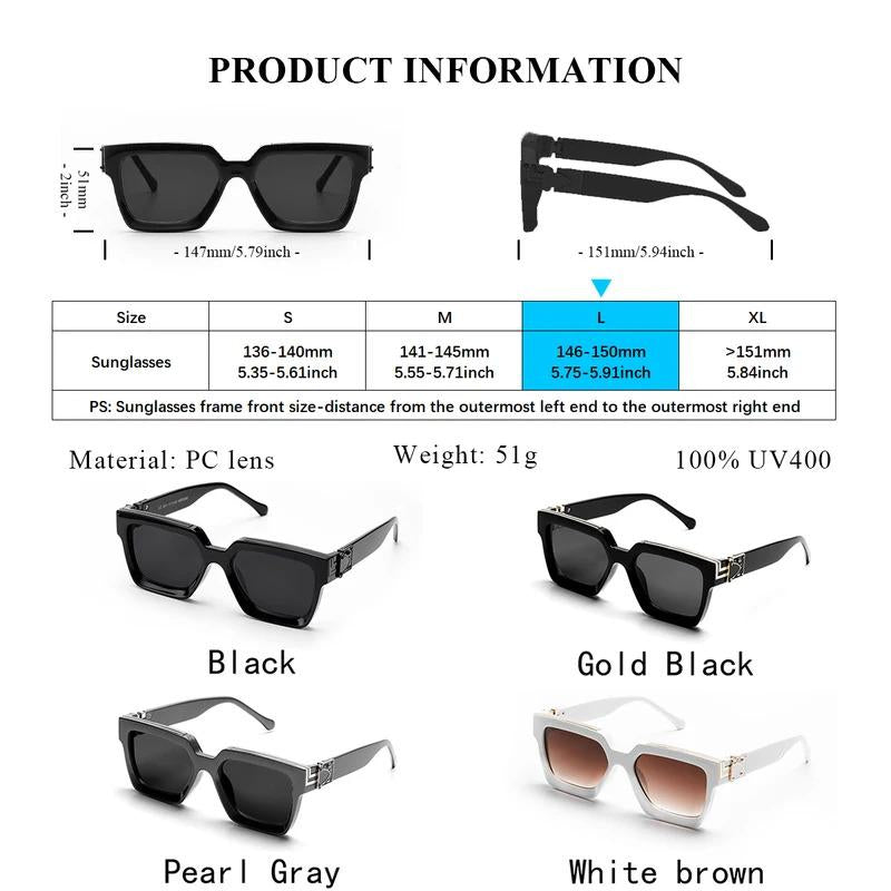 "Ultimate Luxury: Ruiao Retro Millionaire Shades 🕶️✨"  Step into 2025 with style and sophistication. These luxury black sunglasses from Ruiao feature a retro design for both men and women who demand the best. 💎🌟