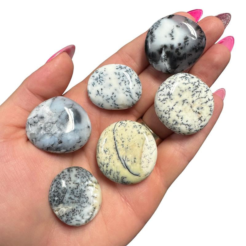 "Empower Your Energy: Natural Crystal Worry Stone 💎🌙"  This gemstone coin pocket stone helps promote healing and focus, making it the perfect mini accessory for peace and balance on the go. 🌸✨