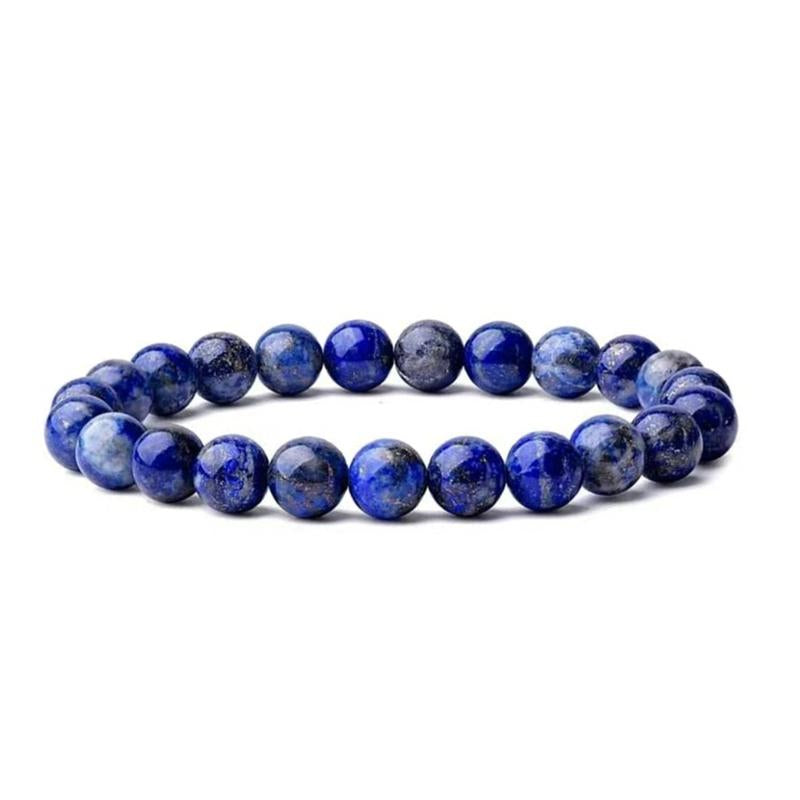 "Soul Connection: Lapis Lazuli Friendship Bracelet 💙✨"  Strengthen your bond with this beautiful 8mm Lapis Lazuli beaded bracelet, perfect for kids, men, women, and couples seeking crystal healing. 🌟💎