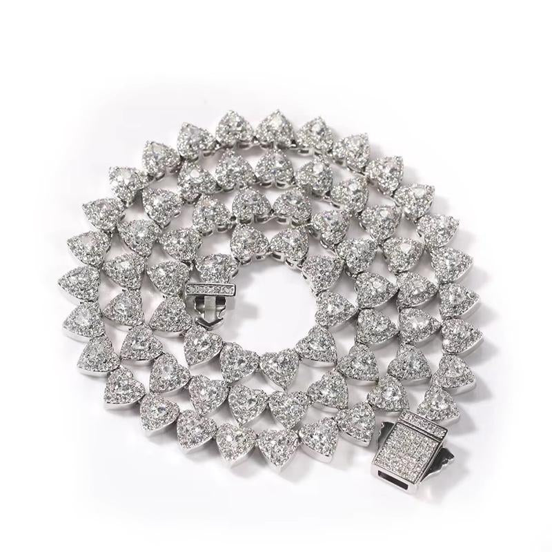 "Shine Bright: Aurora Heart Tennis Necklace 💖💫"  Let your heart shine with this elegant Aurora Heart tennis necklace, a perfect blend of romance and timeless style. ✨💎
