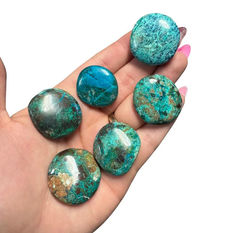 "Empower Your Energy: Natural Crystal Worry Stone 💎🌙"  This gemstone coin pocket stone helps promote healing and focus, making it the perfect mini accessory for peace and balance on the go. 🌸✨