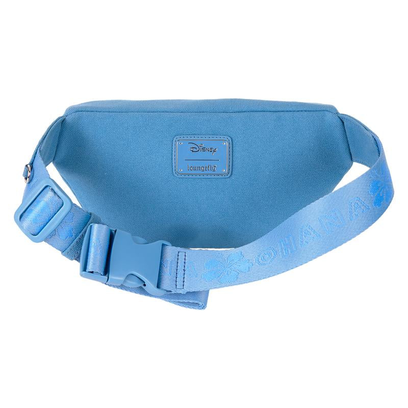 "Ohana Forever: Stitch Canvas Belt Bag with Coin Bag 💙🌸"  Embrace the spirit of family with this Stitch canvas belt bag, featuring a functional coin bag and versatile design for on-the-go fashion. 🌟💫