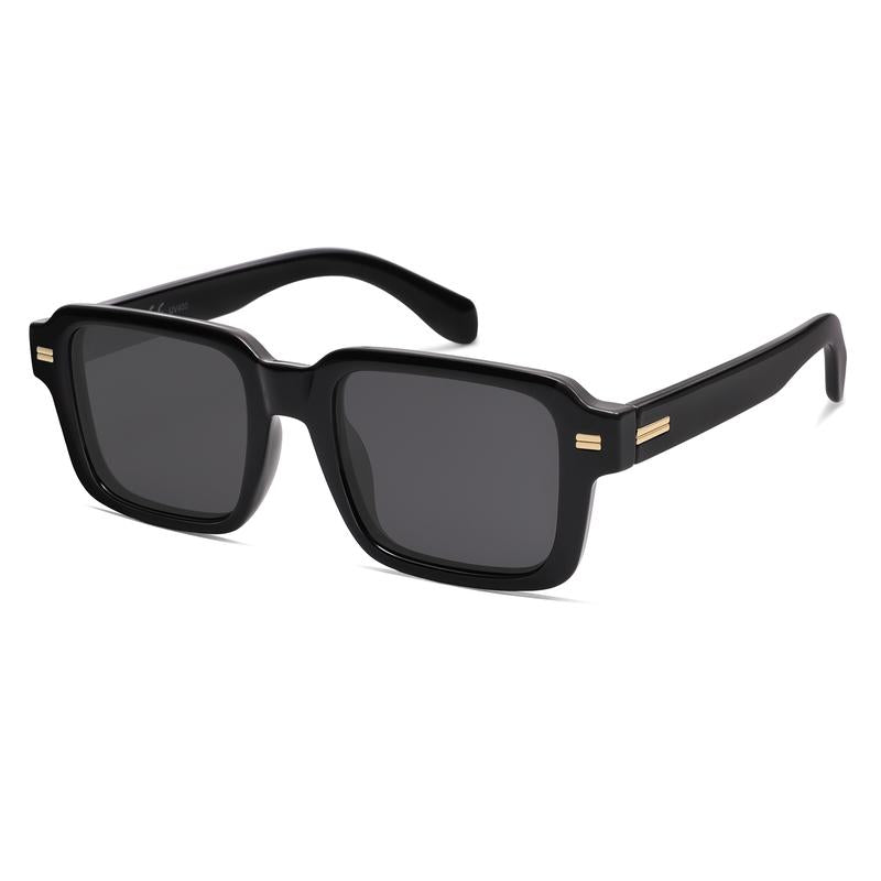 Classic Cool: SOJOS Retro Square Sunglasses 🖤🌞"  Embrace the vintage charm of these polarized square sunglasses, designed with a timeless 70s & 80s rectangle shape for ultimate sun protection. 🕶️✨