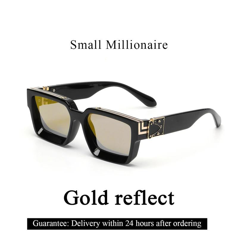 "Ultimate Luxury: Ruiao Retro Millionaire Shades 🕶️✨"  Step into 2025 with style and sophistication. These luxury black sunglasses from Ruiao feature a retro design for both men and women who demand the best. 💎🌟
