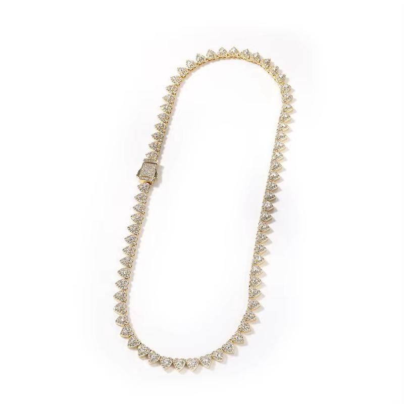 "Shine Bright: Aurora Heart Tennis Necklace 💖💫"  Let your heart shine with this elegant Aurora Heart tennis necklace, a perfect blend of romance and timeless style. ✨💎