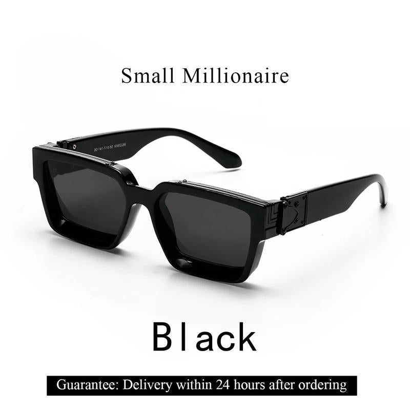 "Ultimate Luxury: Ruiao Retro Millionaire Shades 🕶️✨"  Step into 2025 with style and sophistication. These luxury black sunglasses from Ruiao feature a retro design for both men and women who demand the best. 💎🌟