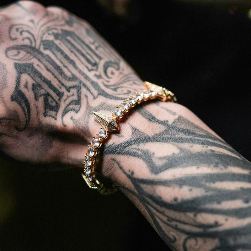 "King of Style: Black Panther Iced Out Bracelet 🖤💎"  Channel your inner strength with this bold Black Panther tennis bracelet, featuring premium CZ stones and a multi-color option for ultimate flair. 🔥👑